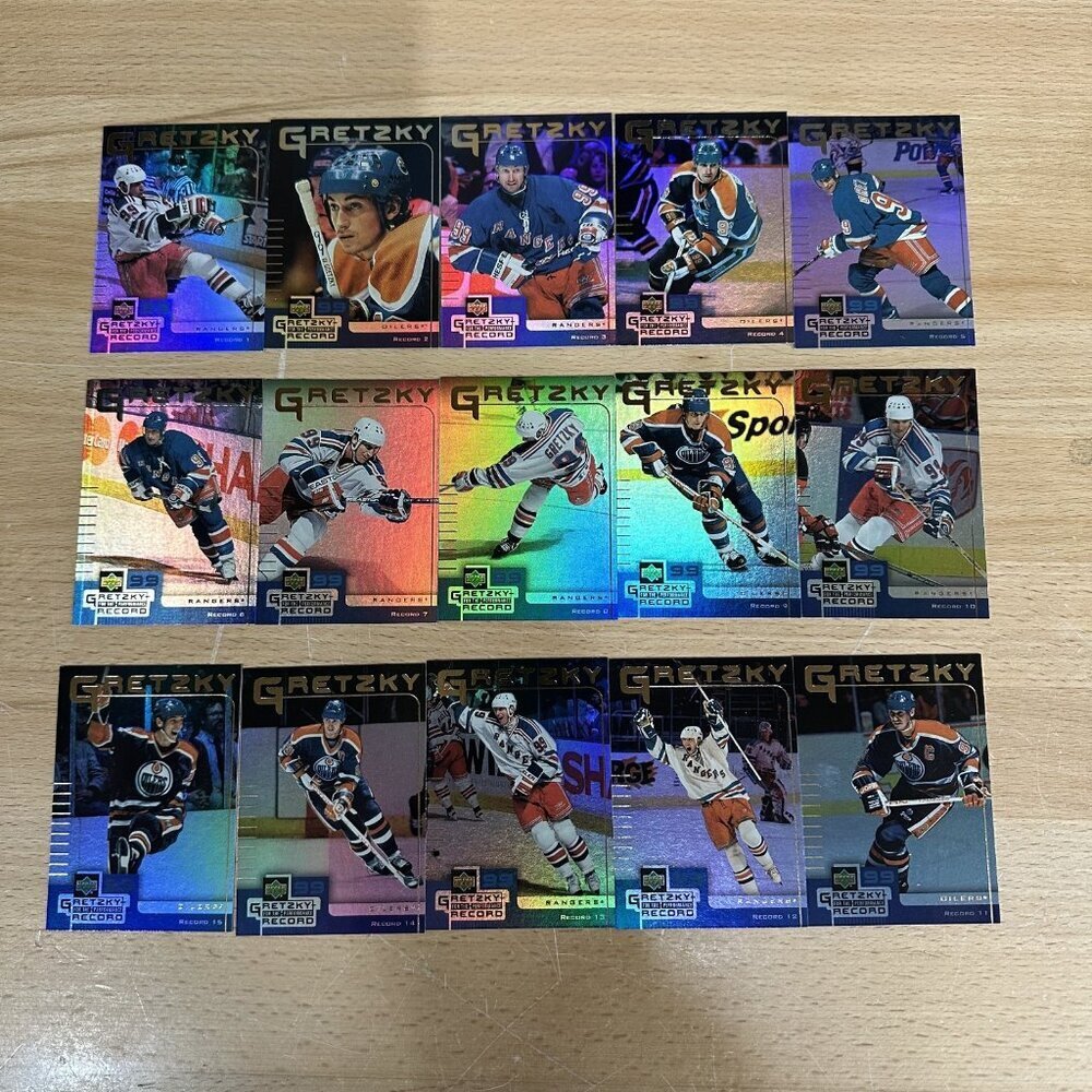 1999-00 Upper Deck McDonald's Wayne Gretzky Performance for the Record Set (15)